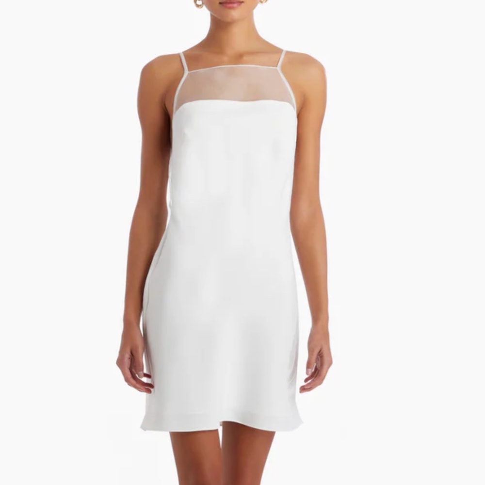 Amanda Uprichard WHITE Veronica Mini Dress